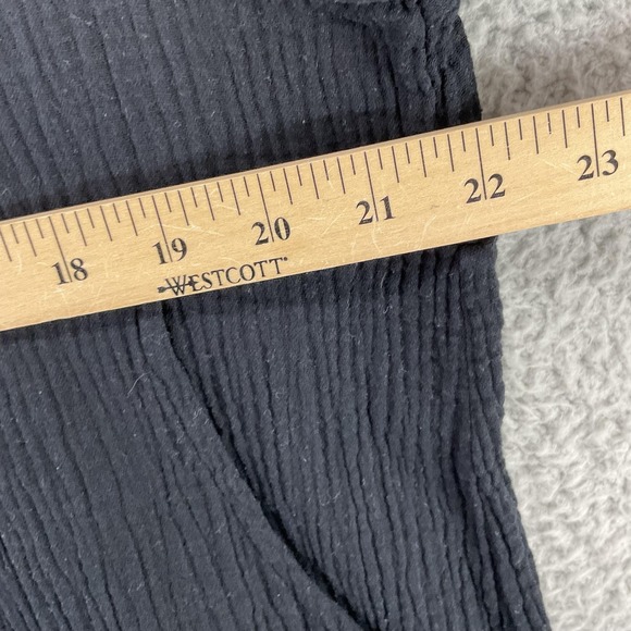 Bryn Walker Dress Womens Small Black Cotton Gauze Lagenlook Pockets USA - Picture 7 of 8